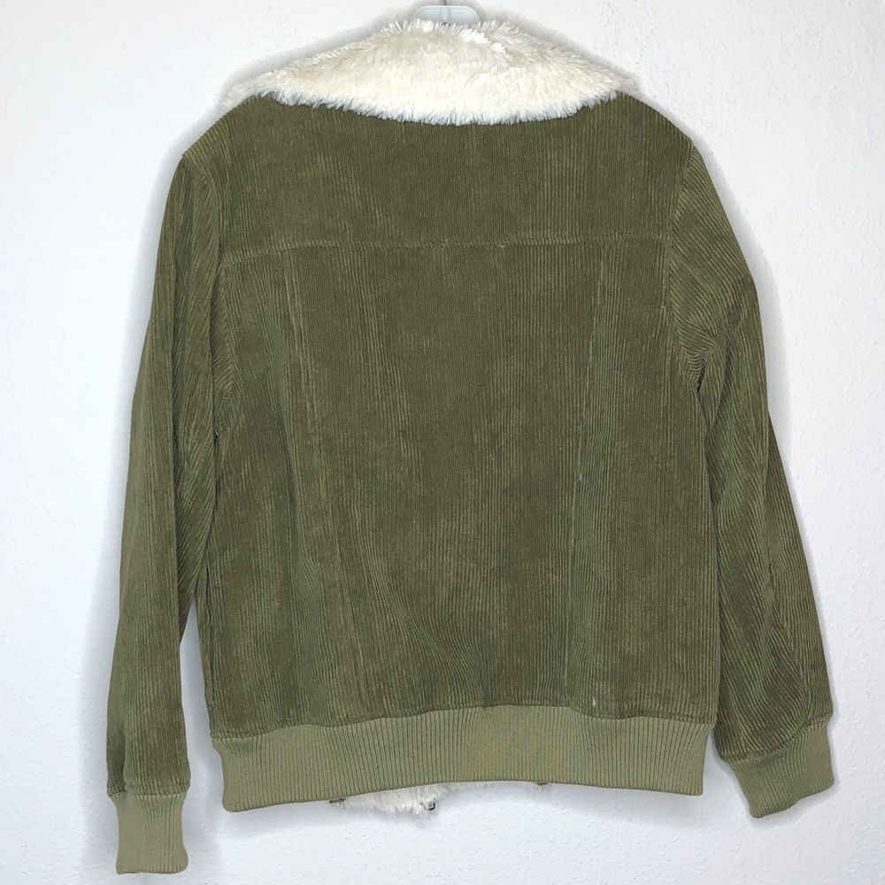 Minkpink Green Sherpa‎ Lined Jacket - Picture 3 of 8